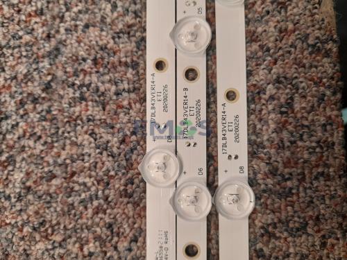 17DLB43VER14-A 2 STRIPS 17DLB43VER14-B 1 STRIP LED BACKLIGHTS FOR DIGIHOME 43292UHDHDR (A) 2110