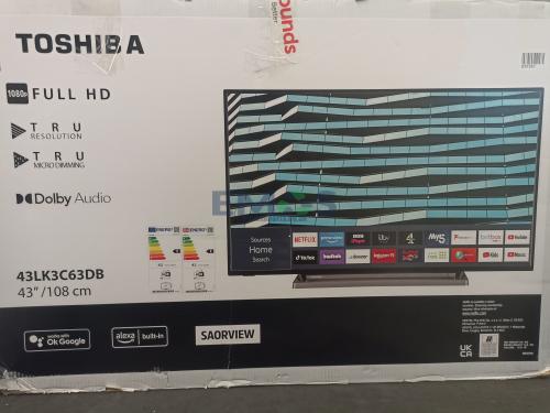 TOSHIBA  43LK3C63DB 2301 GRADE A RECONDITIONED TV