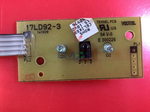 17LD92-3 IR REMOTE CONTROL SENSOR FOR TECHNIKA VESTEL LCD26-229