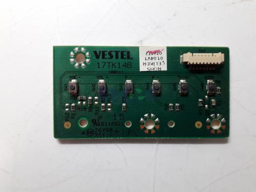 17TK146 BUTTON UNIT FOR TOSHIBA 32D1354DB